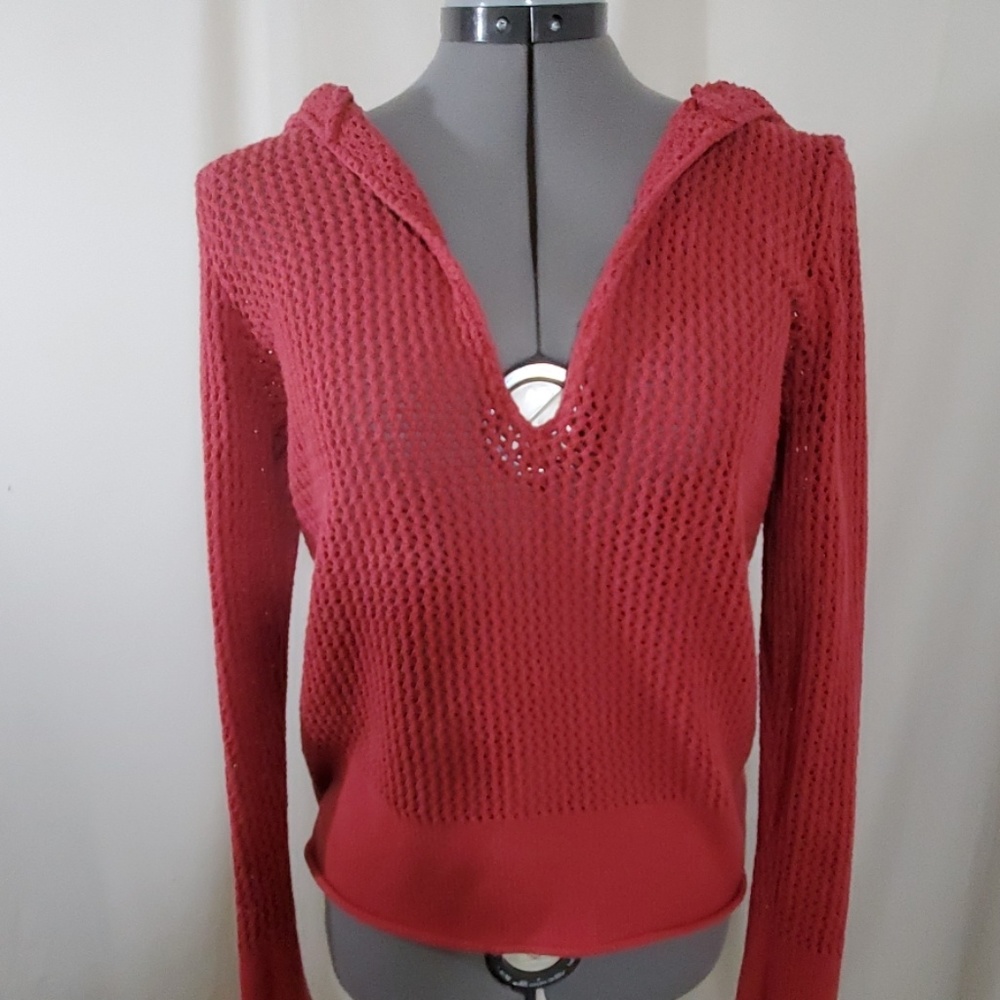 STAMP10 Rose Knit Hoodie Size Medium